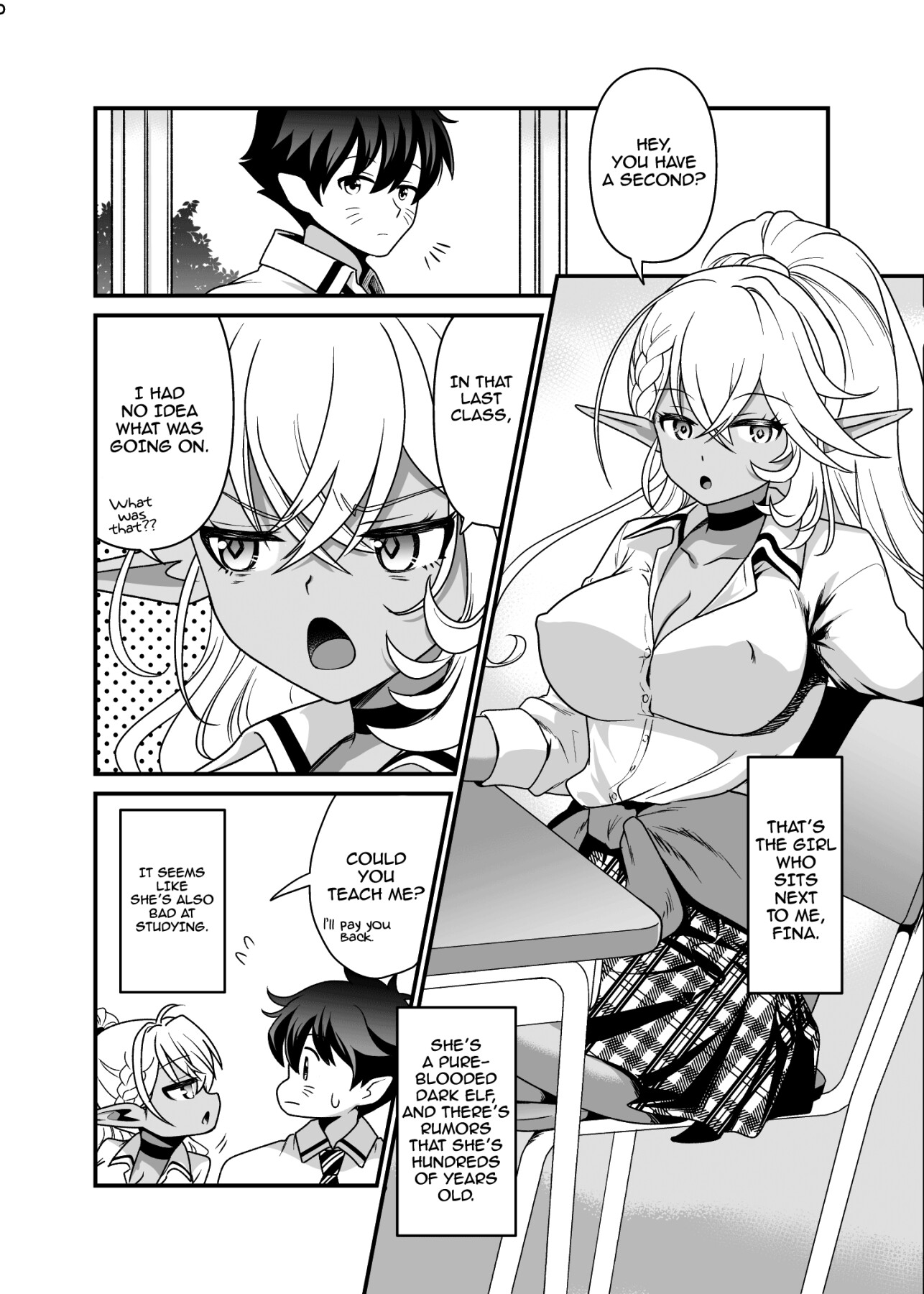 Hentai Manga Comic-I'm the Only Guy in a School Full of Lusty Demi-humans Dark Elf High School Collection-Read-9